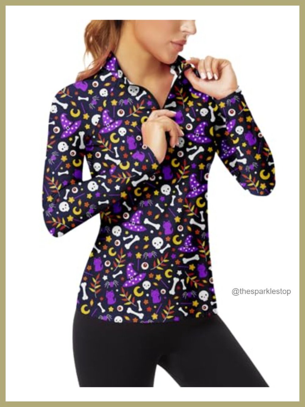 Women's Quarter Zip Athletic Pullover Long Sleeve Mock Neck Workout Tennis Top